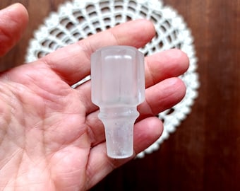 Tapón de vidrio antiguo  / stopper vintage para botella o licorera