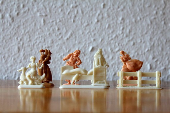 7 Margarine Figures by Böninger From Germany 