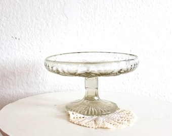 Plato de cristal / plato para tartas / plato para galletas Alemania transparente