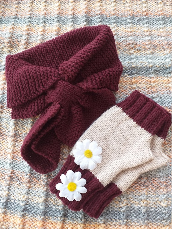 ladies scarf and gloves