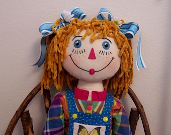 Patrón de muñeca de tela grande: Muñeca Daisy Art de 76 cm con ropa (Descarga PDF)