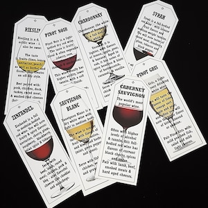 Cadeaukaartjes en bladwijzers voor wijnliefhebbers direct downloaden, afdrukbaar, wijnkaarten voor cadeaus voor volwassenen, cadeaukaartjes voor wijnliefhebbers, vinofielkaarten