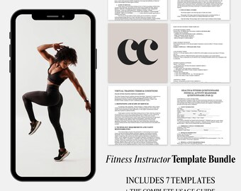 Personal Training Contract Templates | Fitness Business Documents Bundle