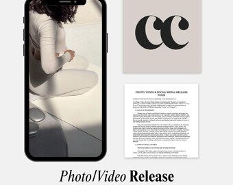 Photo, Video, & Social Media Release Form | Privacy Contract for Studio and Instructor Marketing | Fitness and Workout Events