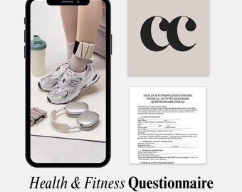 Health & Fitness Questionnaire | Personal Training and Coaching Contract Template