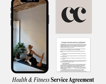 Health & Fitness Service Agreement | Personal Training and Coaching Contract