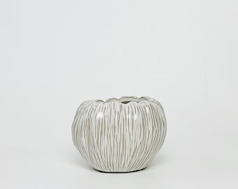 Glazed White Planter