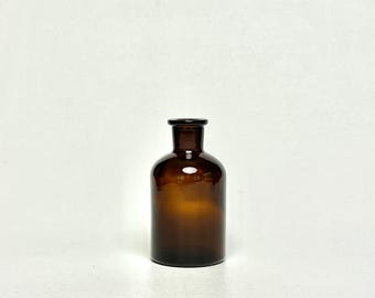Extra Small Amber Glass Apothecary Vase
