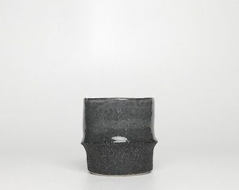 Charcoal Glazed Ceramic Succulent Planter