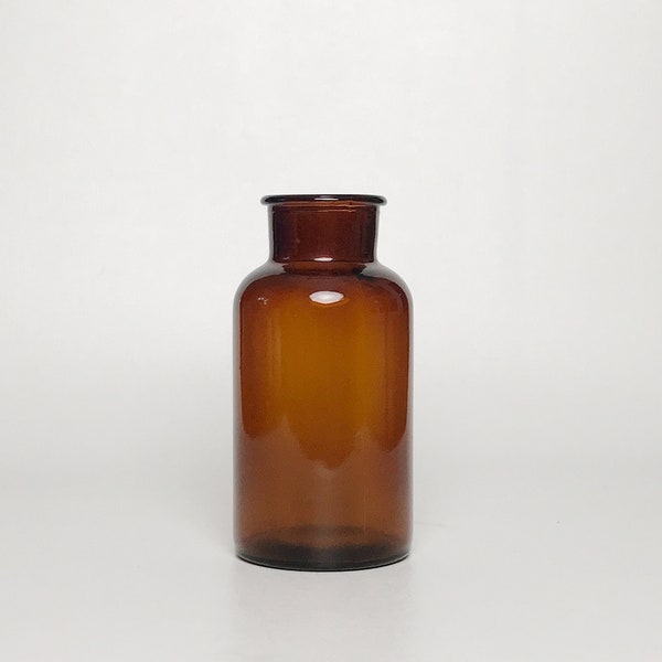 Amber Glass Apothecary Vase - 2 Sizes