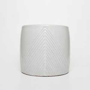 Glazed White Planter - 2 Sizes