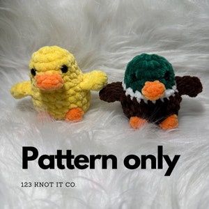 Moby Duck - No Sew Duck and Mallard Crochet Pattern