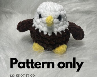 Abraham The Bald Eagle - No Sew Bald Eagle Crochet pattern