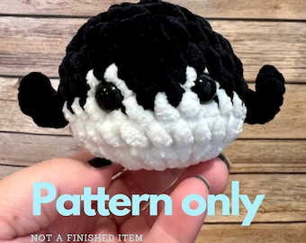 Cristal the Killer Whale - No Sew Killer Whale Pattern