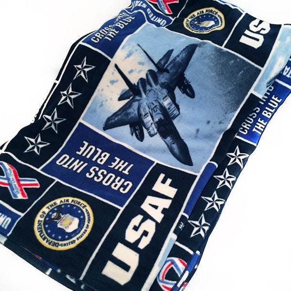 lovemyfabric Fleece Printed United States Air Force Print Blanket/Throw