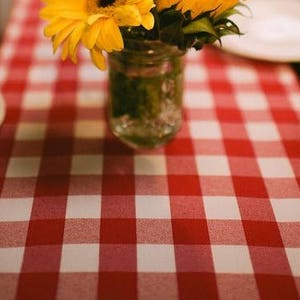 lovemyfabric Country Style Gingham Poly Checkered Table Runner For Wedding/Bridal Shower,Birthdays/Baby Shower Picnic,Party & Special Events