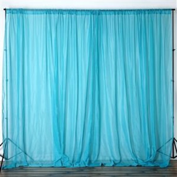 Lovemyfabric Sheer Voil Stage Backdrop Drape Curtain For Etsy