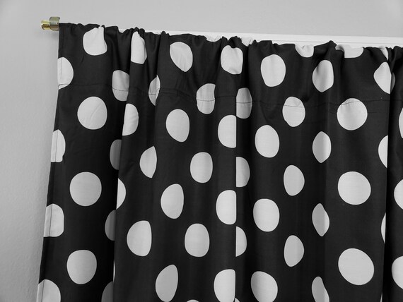 Lovemyfabric Large Polka Dots/Spots Curtain Panel with | Etsy