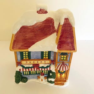 Cookie Jar. Bakery Winter Theme. Vintage 1980&#39;s