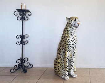 Vintage Ronzan Ceramic Cheetah: Mid-century Italian Art, Signed - Etsy