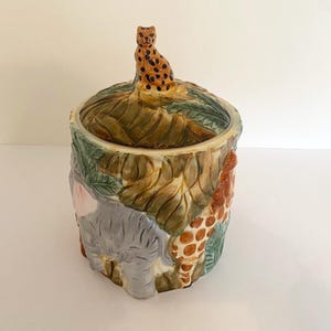 Cookie Jar. Safari/Jungle Cheetah top. Vintage 1960&#39;s