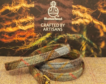 Harris Tweed Dog Lead, MacLeod Tartan, Luxury Dog Gift