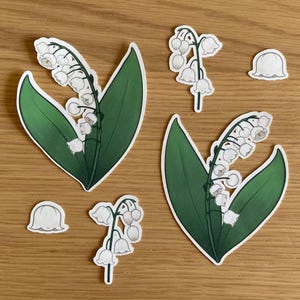 Pack d'autocollants fleurs de naissance de muguet de mai