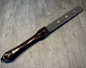 Rubber Strap - Studded - Spanking Paddle - Handcrafted, Custom BDSM Kink Toy