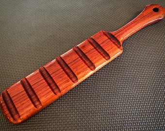 Padauk Spanking Paddle (wood) - Handcrafted, Custom BDSM Kink Toy