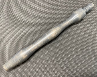 Rustic Finished Wood Vac-u-loc Handle, Handcrafted Kink Toy