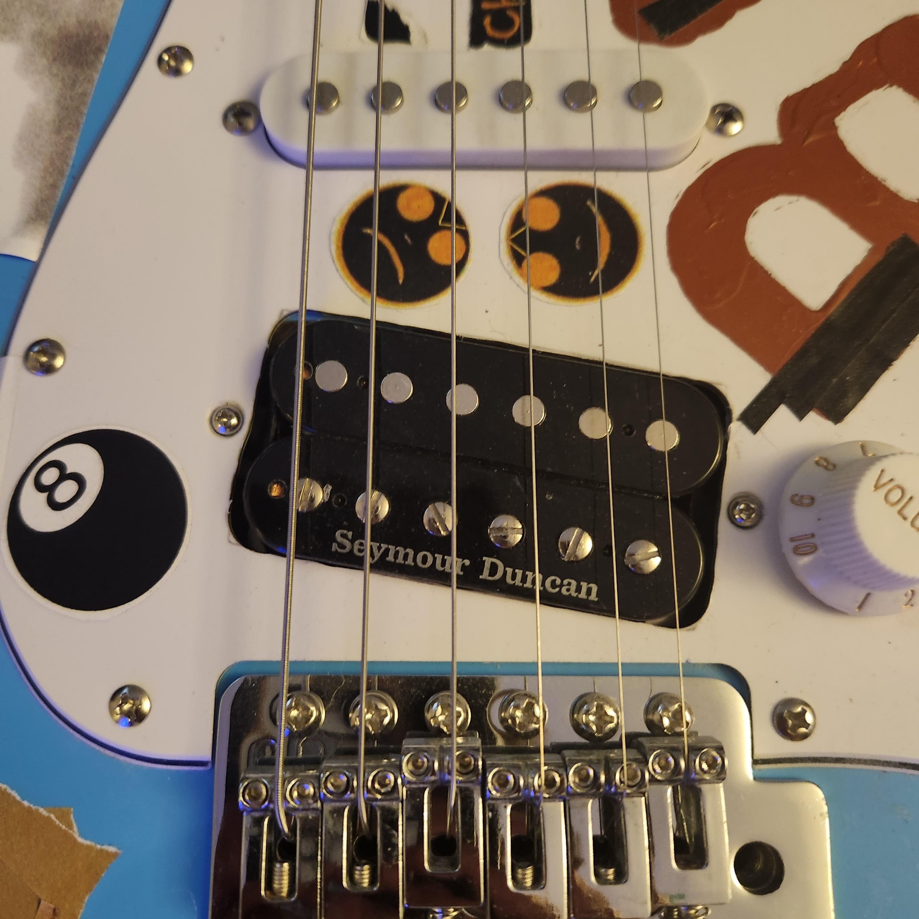 DELUXE BJ Guitars Billie Joe Armstrong Green Day Blue Guitar - Etsy