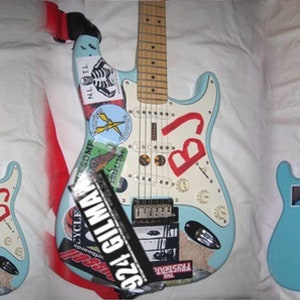 2013 BJ Guitars Billie Joe Armstrong Green Day Blue Guitar