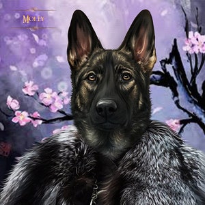 Custom Pet Canvas Custom Dog Portrait Custom Family Portrait Custom Historical Gift for Dad Boyfriend Gift Dog Lover Gift