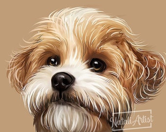 Indywidualny portret zwierzaka | Ilustracja portretu zwierzaka | Cyfrowy portret zwierzaka | Sztuka do druku | Indywidualny projekt zwierzaka | Spersonalizowany pies | Królewski zwierzak