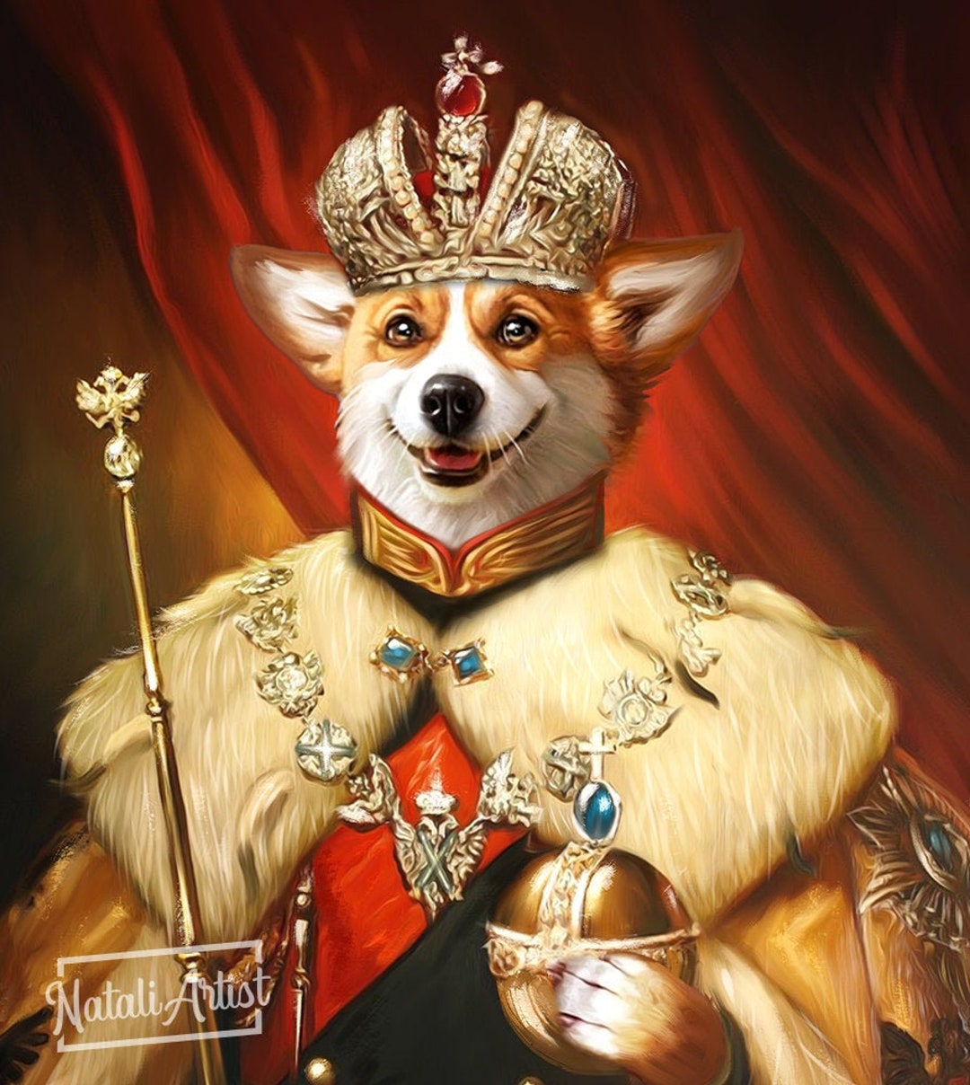 Rat King Wearing a Medieval Robe and Royal Crown in Renaissance Portrait  Digital Art  Art Print for Sale by SourBunnyshop