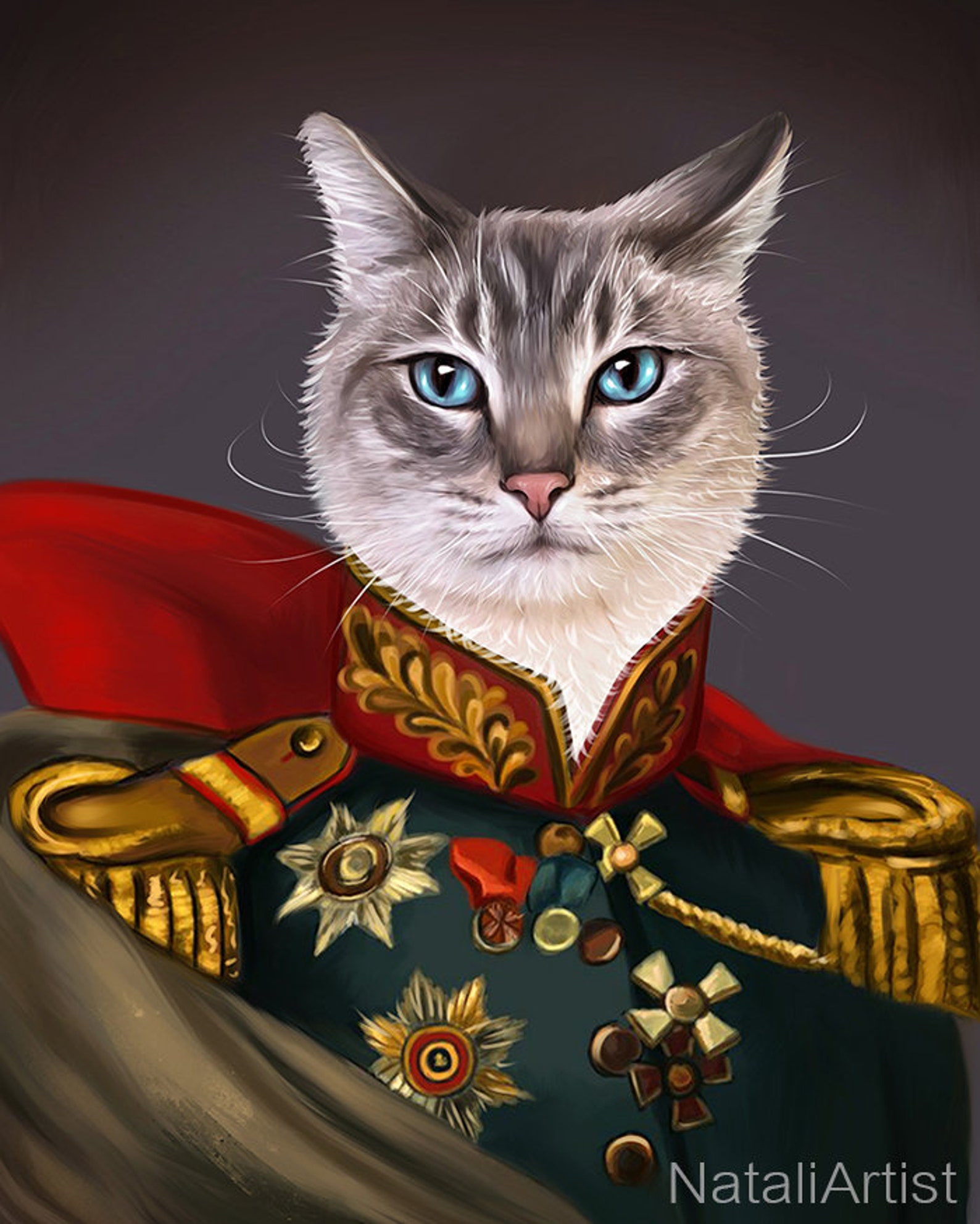 Custom Pet Portrait Renaissance Pet Portrait Pet Portrait Etsy