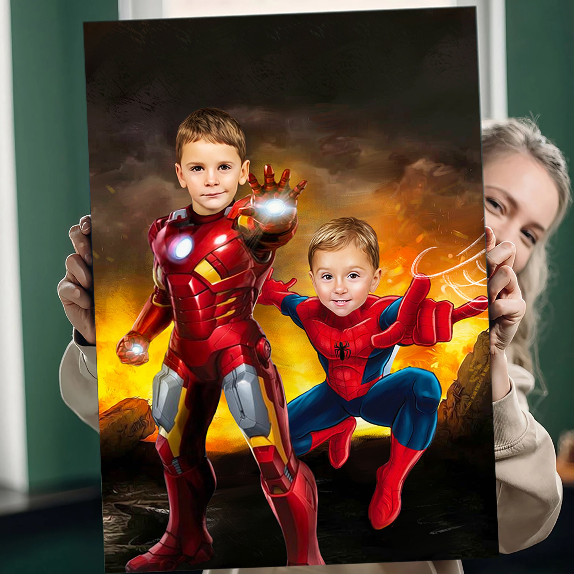 Pyjama enfants garçons déguisement Spiderman héro Marvel à New