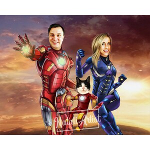 Custom Iron Man Child Portrait – Superhero Wall Art from Photo image 8