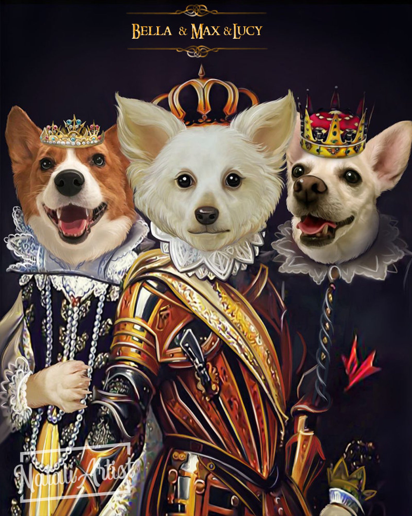 Royal pet. Royal Pet portrait.