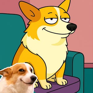 Custom Cartoon Dog & Cat Portrait From Photo, Pet Cartoon Style , Custom Dog Gift ,Digital Illustration, Cartoon Pet, Dog Cartoon