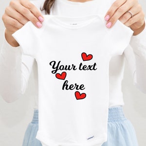 Personalized Baby Girl Onesies® Custom Text Toddler Shirt, Customized Baby Clothes Newborn Girl Coming Home Outfit Custom Infant Outfit Gift image 3