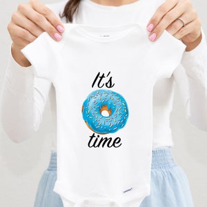 Donut Baby Onesie® Toddler Shirt, Kids Birthday Shirt, Funny Newborn Baby Outfit, Donut Theme Baby Shower Gift, Party Outfit Infant Bodysuit