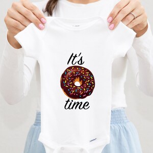 Donut Onesies® Toddler Shirt, Donuts Baby Clothes, Funny Baby Onesies, It’s Donut Time Newborn Baby Outfit, Baby Shower Gift, Kids Birthday