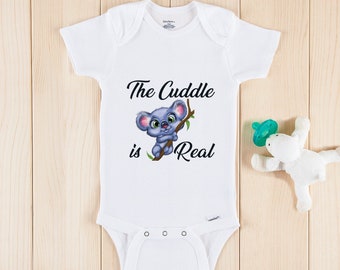Koala-Ty Time with Daddy Dad Personalised Baby Romper Bodysuit Funny Gift