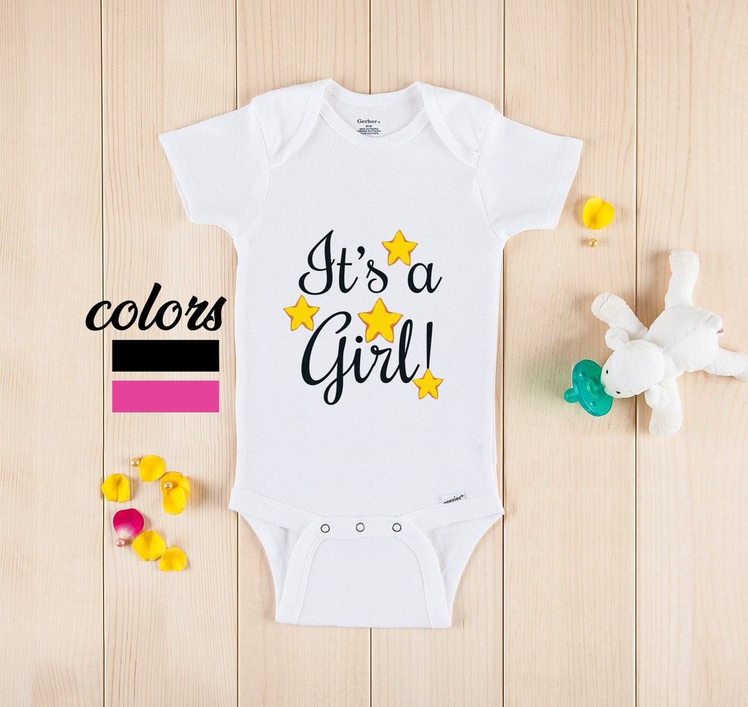 It's a Girl Onesie Baby Gender Reveal Onesie Newborn Etsy
