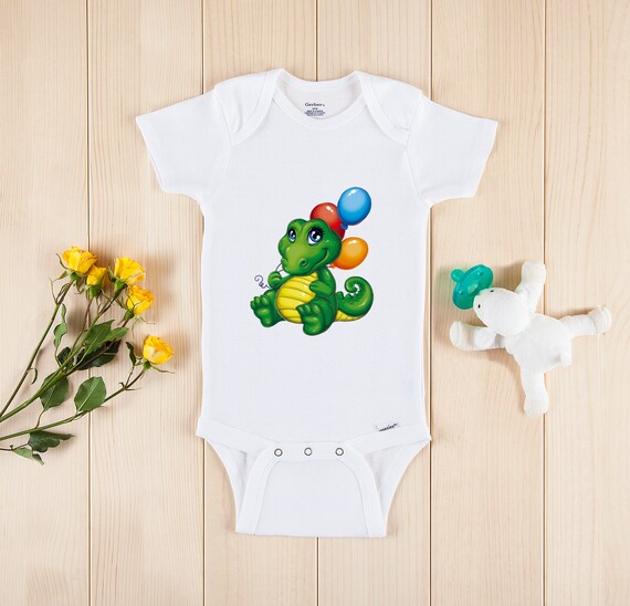 alligator onesie baby