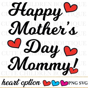Feliz Dia das Mães Arquivos Svg, Mamãe Bebê Onesie Png Download Instantâneo, Presente de Chá de Bebê para Mamãe, Design de Camisetas de Coração para Crianças, Cartão de Caneca