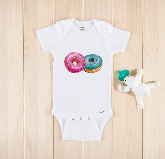 Donuts Onesie® Donut Baby Clothes Pregnancy Announcement Etsy