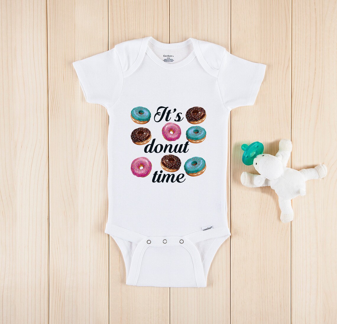 Donut Onesie® Funny Baby Onesie Donuts Baby Clothes Baby Etsy