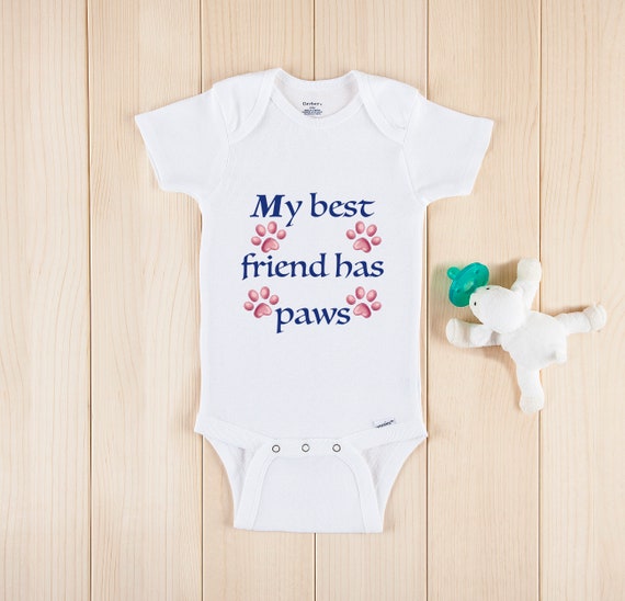 my best friend has paws onesie